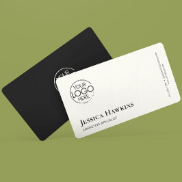 シンプルモダンエレガントロゴ黒ノワールプロフェッショナル 名刺