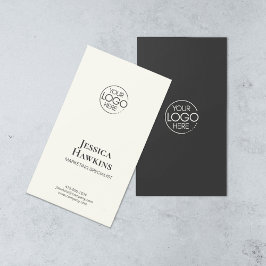 シンプルモダンエレガントロゴ黒ノワールプロフェッショナル 名刺