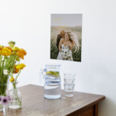 シンプルモダンエレガント写真結婚の 箔ポスター (レイダウン (キッチン))