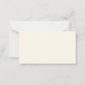 シンプルモダンエレガント卒業ノートカード ノートカード (裏面)