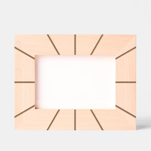 シンプルモダンエレガント幾何学線アート レーザー彫刻フレーム (正面)