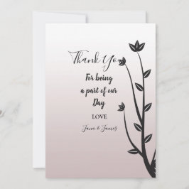 シンプルモダンエレガント感謝してい離れのだ 招待状