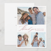 シンプルモダンエレガント感謝してい3 photo  you シーズンカード (正面/裏面)