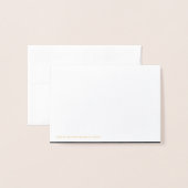 シンプルモダンエレガント感謝していScriptの写真you 箔カード (裏面封筒付き)