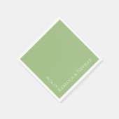 シンプルモダンエレガント文字結婚ズ スタンダードカクテルナプキン (角)