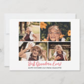 シンプルモダンエレガント母の日おばあちゃん4写真 シーズンカード (正面)