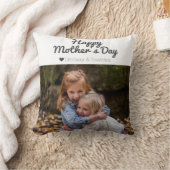 シンプルモダンエレガント母の日の写真名 クッション (ブランケット)