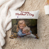 シンプルモダンエレガント母の日の写真名 クッション (ブランケット)