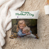 シンプルモダンエレガント母の日の写真名 クッション (ブランケット)