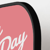 シンプルモダンエレガント母の日の写真名 ピックルボールラケット (左詳細)