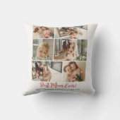 シンプルモダンエレガント母の日フォトコラージュ クッション (裏面)