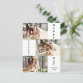 シンプルモダンエレガント母の日フォトコラージュ シーズンポストカード (スタンド正面)