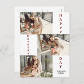 シンプルモダンエレガント母の日フォトコラージュ シーズンポストカード (正面/裏面)