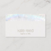 シンプルモダンエレガント白 名刺 (正面)