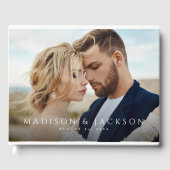 シンプルモダンエレガント結婚写真 ゲストブック (正面)