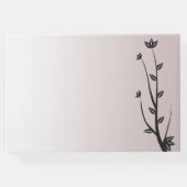 シンプルモダンエレガント葉 ゲストブック (裏面)