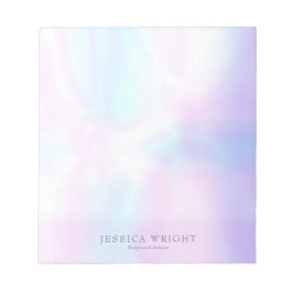 シンプルモダンエレガント虹色 ノートパッド