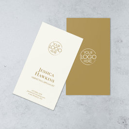 シンプルモダンエレガント金ゴールドプロフェッショナル 名刺