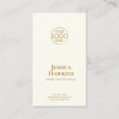 シンプルモダンエレガント金ゴールドプロフェッショナル 名刺 (正面)