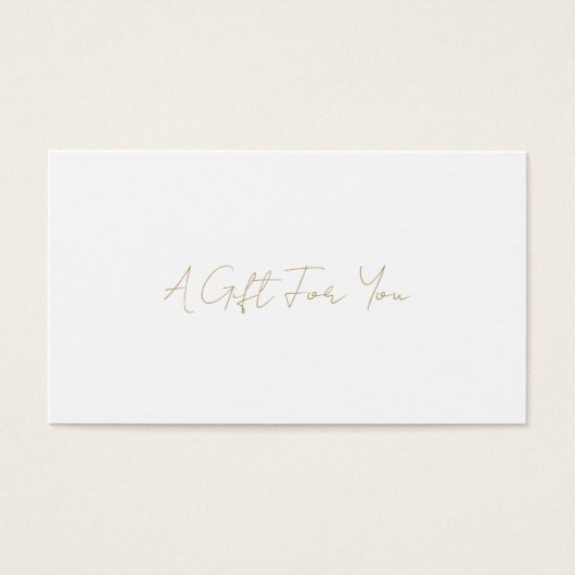 シンプルモダンエレガント金ゴールド贈与証 (正面)