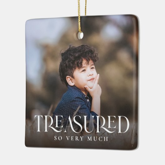 シンプルモダンエレガント2枚の写真 セラミックオーナメント (左)