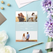 シンプルモダンエレガント3 Photo Collage結婚 s アクリル招待状 (インサイチュ (ウェディング))