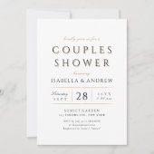 シンプルモダンエレガントClassy Luxury Coolds Shower 招待状 (正面)