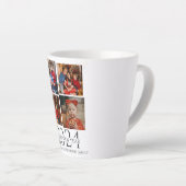 シンプルモダンエレガントHappy New Year Four Photo カフェラテマグ (右アングル)