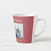 シンプルモダンエレガントHappy New Year One写真 カフェラテマグ (右)