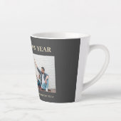 シンプルモダンエレガントHappy New Year One写真 カフェラテマグ (右)