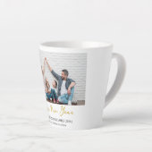 シンプルモダンエレガントHappy New Year One写真 カフェラテマグ (右アングル)