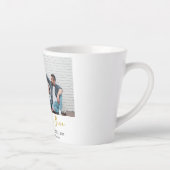 シンプルモダンエレガントHappy New Year One写真 カフェラテマグ (右)