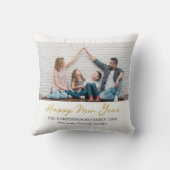 シンプルモダンエレガントHappy New Year One写真 クッション (裏面)