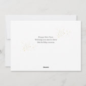 シンプルモダンエレガントHappy New Year Six Photo Hol シーズンカード (裏面)