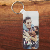 シンプルモダンエレガントScript Photo キーホルダー (正面)