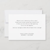 シンプルモダンカジュアルおもしろい結婚サンキューカード サンキューカード (裏面)