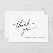 シンプルモダンカジュアルおもしろい結婚サンキューカード サンキューカード (正面/裏面)