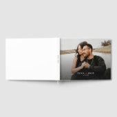 シンプルモダンカジュアル写真結婚の ゲストブック (全面)