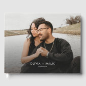 シンプルモダンカジュアル写真結婚の ゲストブック (正面)