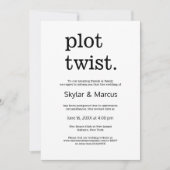 シンプルモダンカジュアル結婚延期期間 招待状 (正面)