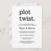 シンプルモダンカジュアル結婚延期期間 招待状 (正面/裏面)