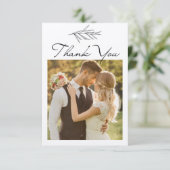 シンプルモダンカスタマイズ結婚サンキューカード サンキューカード (スタンド正面)