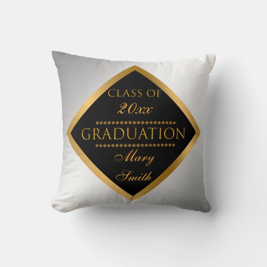 シンプルモダンカスタマイズ金ゴールド クッション (正面)