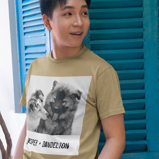 シンプルモダンカスタムペット トライブレンドTシャツ