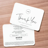 シンプルモダンカスタムロゴクーポンプロモ ノートカード