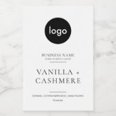 シンプルモダンカスタムロミニマルゴ蝋燭ラベル フードラベル (シングルラベル)