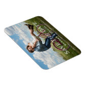 シンプルモダンカスタム写真の結婚式 マグネット (右側)