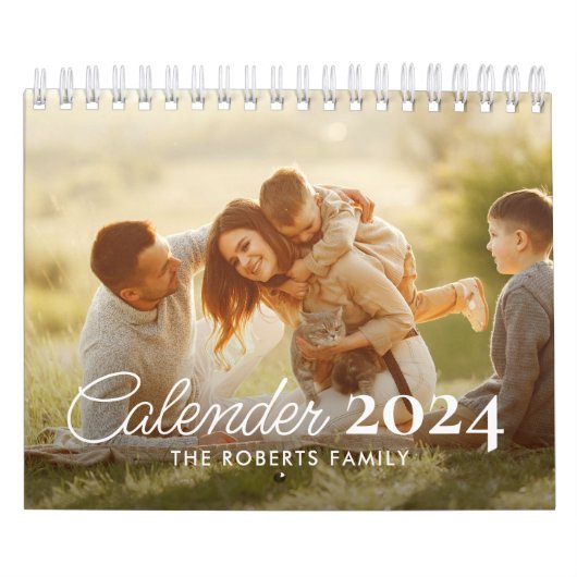 シンプルモダンカスタム写真2024 カレンダー (カバー)