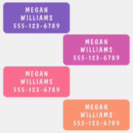 シンプルモダンカスタム名パーソナライズされた服 ラベル