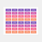 シンプルモダンカスタム名パーソナライズされた服 ラベル (シート)